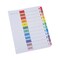 Universal 11 in. x 8.5 in. 12-Tab Jan. to Dec. Deluxe Table of Contents Dividers for Printers - White (1 Set)